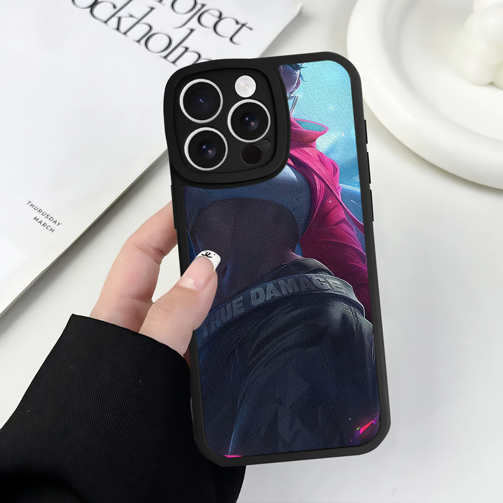 リーグ・オブ・レジェンド League of Legends LOL 【iPhone 16シリーズ対応】シリコンスマホケース（レザー調） 材質：シリコン